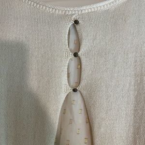 Lucky Brand Gold Shimmer Sweater